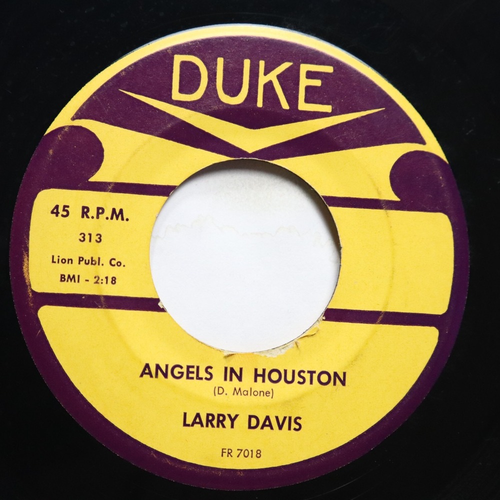 LARRY DAVIS - ANGELS IN HOUSTON / (MY) LITTLE GIRL - SOUL 45